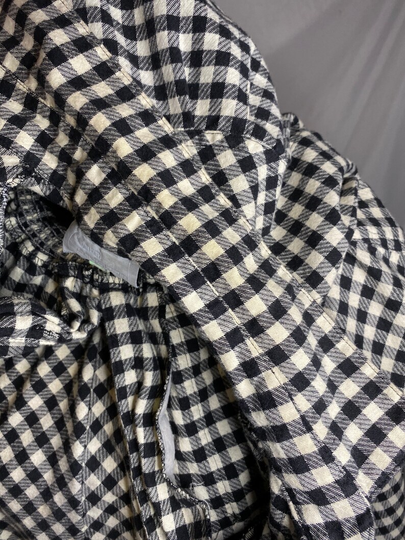 Vintage 80s Buffalo Plaid Flannel Dress | Carol Anderson image 10