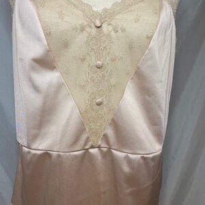 80s Montgomery Ward lace satin camisole vintage lace and satin camisole size 36 image 2