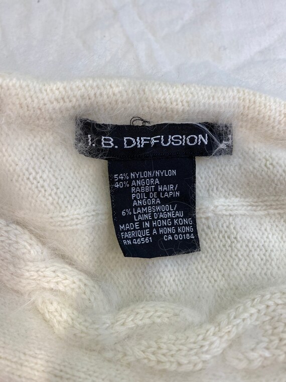 90s I.B. Diffusion angora lambswool fuzzy dolman … - image 10