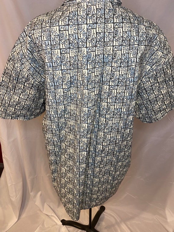 90s GOTCHA all over abstract print button down sh… - image 8