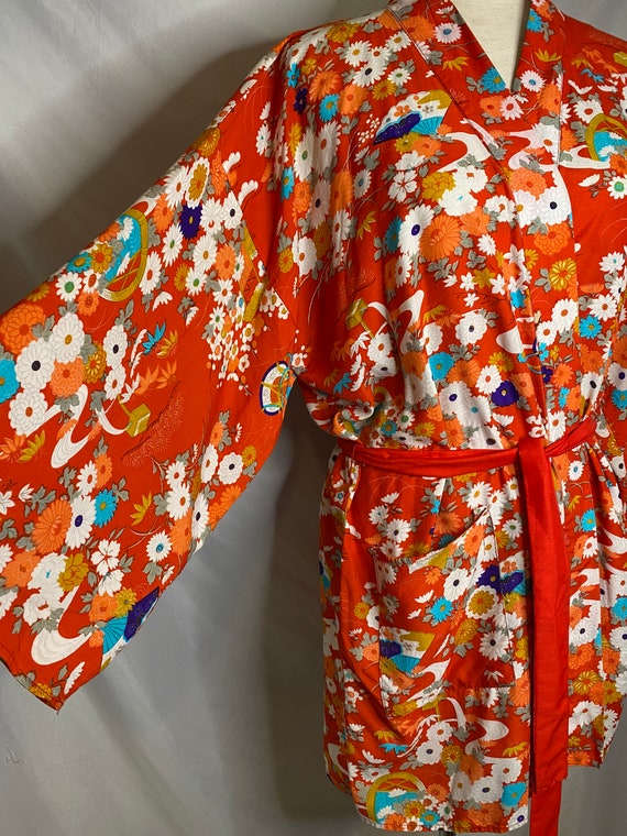 70s Takashimaya Inc. Japanese rayon robe | vintag… - image 2