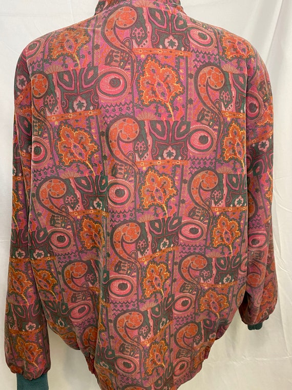 80s SinJin silk paisley bomber jacket | vintage p… - image 7