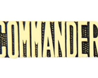 14861 1 1//4 inch Licensed by HMC Honors Commander Script Lapel Pin