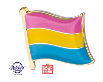 Pansexual Flag Pin Etsy