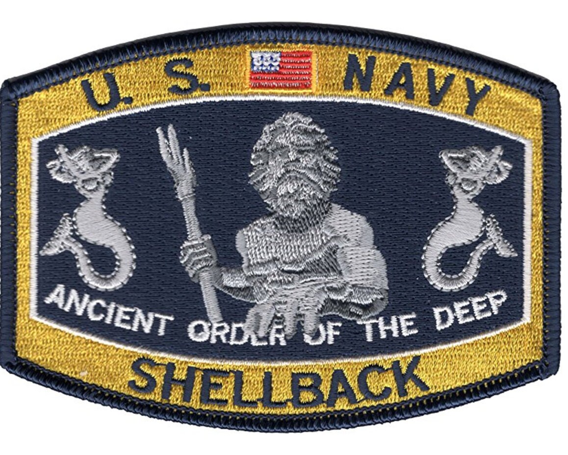 United States Navy Shellback Iron On Patch 4 1/2 x 3 Etsy
