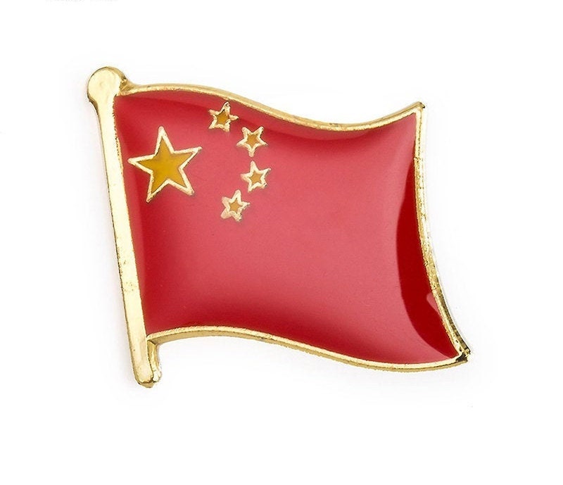 Spilla da bavero con bandiera cinese 3/4 x 5/8 Spilla per fermacravatta per  cappello Bandiera cinese -  Italia