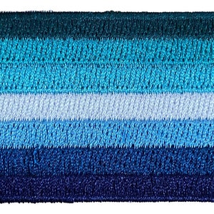 Gay Male Flag Iron On Patch 2.5" x 1.5" (inches)