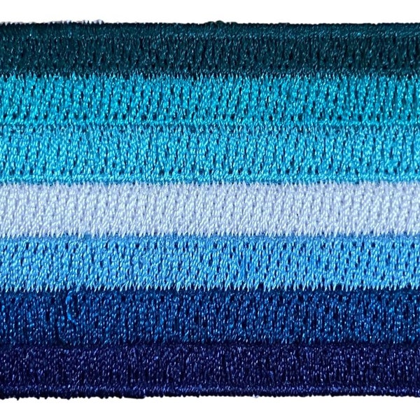 Gay Male Flag Iron On Patch 2.5" x 1.5" (inches)