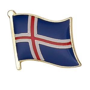 Iceland Flag Pin 