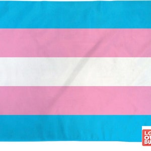 Transgender Pride Flag 2' x 3' or 3' x 5' LGBTQ Pride Flag Waterproof Indoor/Outdoor Flag
