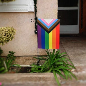 Progress Pride 12" x 18" (inches) Garden Flag - Pole sold separately! Yard, Wall, Dorm, Locker Flag