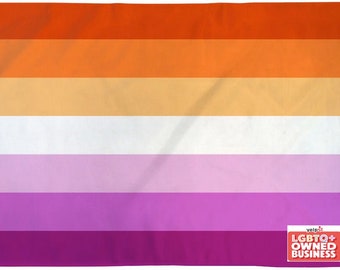 65 MCMLXV Women's LGBT Lesbian Pride Sunset Flag Print Leggings