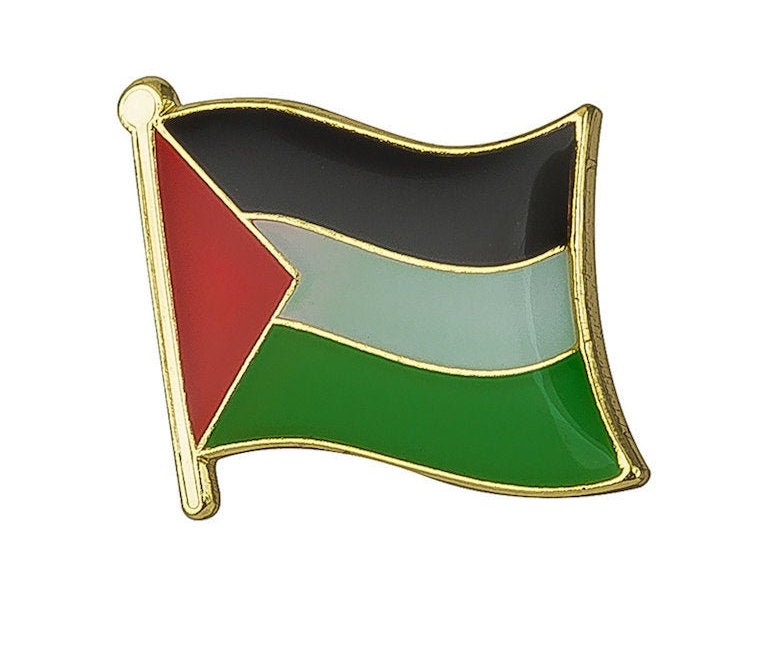 Palestine Flag Pin Brooch Level Set National Emblem Lapel Pins For