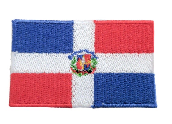 Small Dominica Flag Iron On Patch 2.5/" x 1.5/" inch Free Shipping