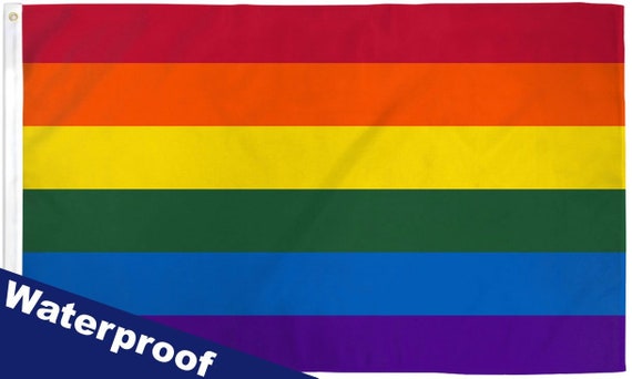 w/ 2 Eyelets Gay Goth Pride 5ft x 3ft Flag LGBT Gay Pride Festival Flag 
