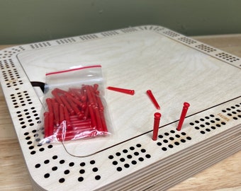 Red Cribbage Pegs {Bulk Pack of 50}