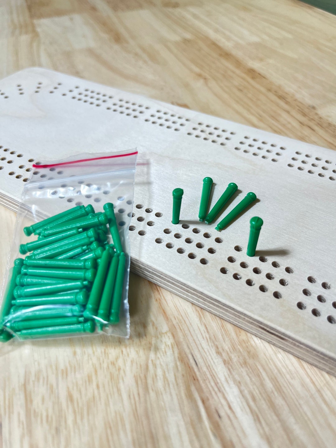 Green Cribbage Pegs bulk Pack of 50 Etsy