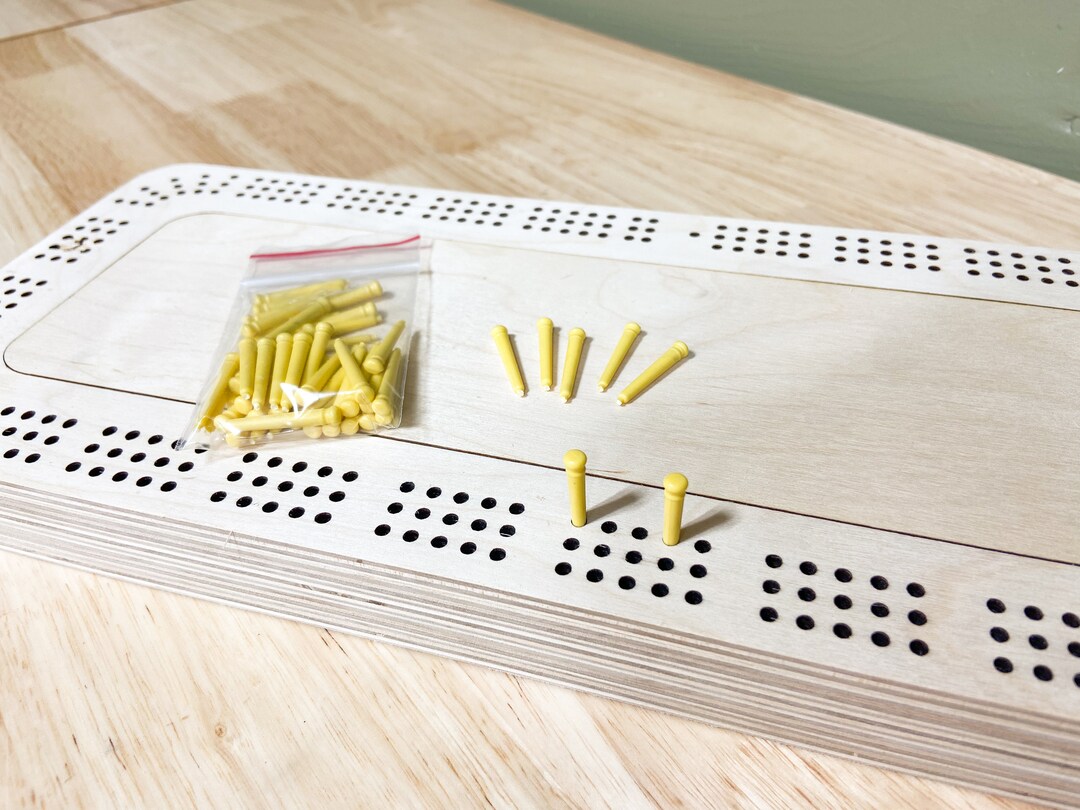 Yellow Cribbage Pegs Bulk Package of 50 Etsy