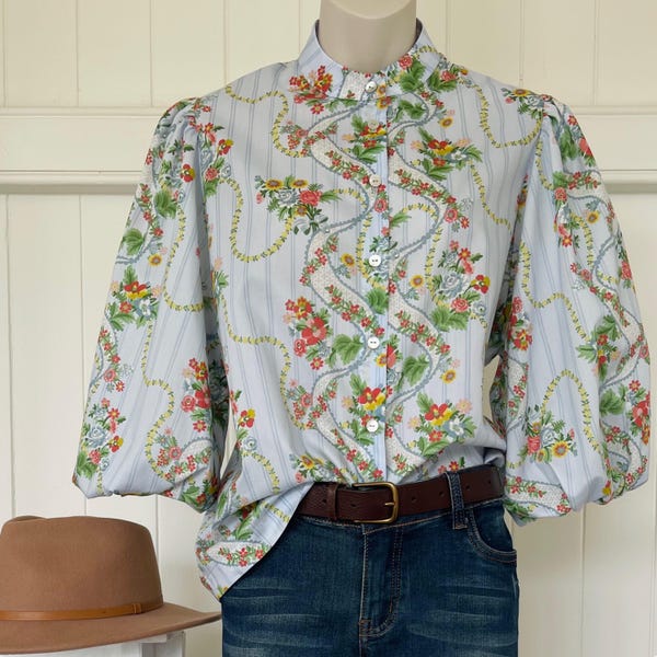 Camisa abotonada con estampado Liberty