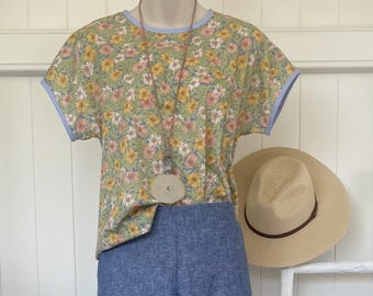 Floral Liberty Cotton Top