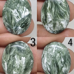 Seraphinite Cabochon Smooth Mix Shape Gemstone Natural Seraphinite Gemstone Seraphinite Cabochon Seraphinite Jewelry gemstone