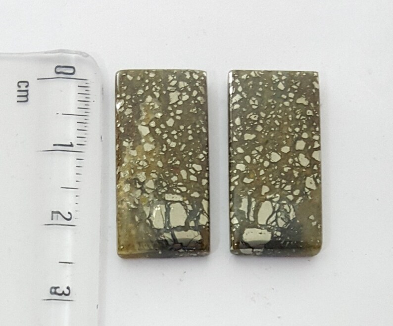Nipomo Pyrite marcasite agate Pair
