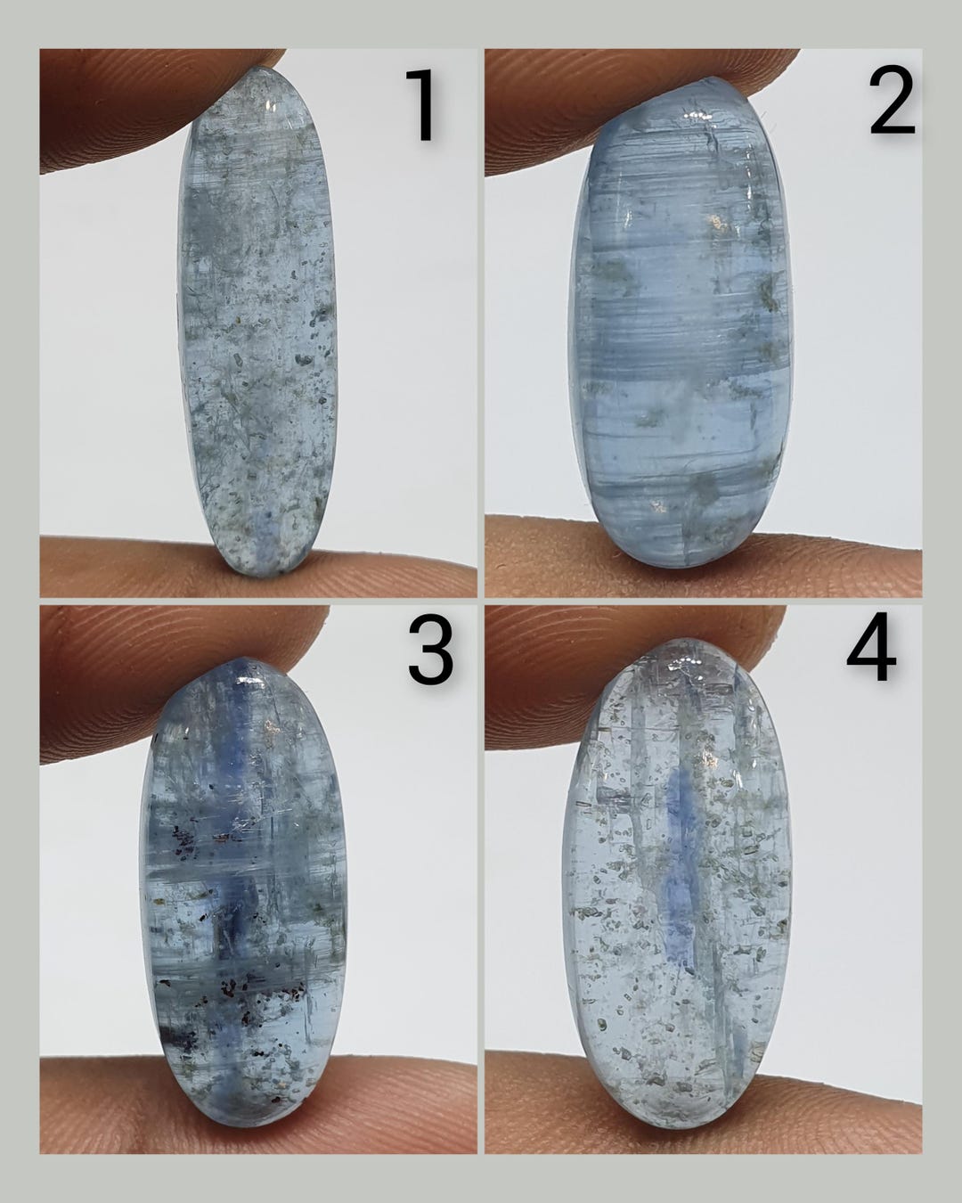 Kyanite Cabochon Gemstone Kyanite Cabochon Blue Kyanite Loose Gemstone ...
