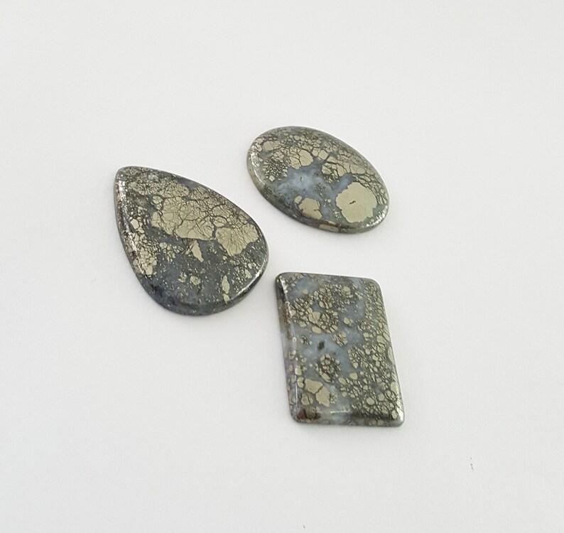 3 Pcs Lot of Marcasite Cabochon