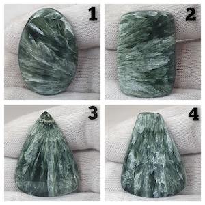 Seraphinite Cabochon Smooth Mix Shape Gemstone Natural Seraphinite Gemstone Seraphinite Cabochon Seraphinite Jewelry gemstone