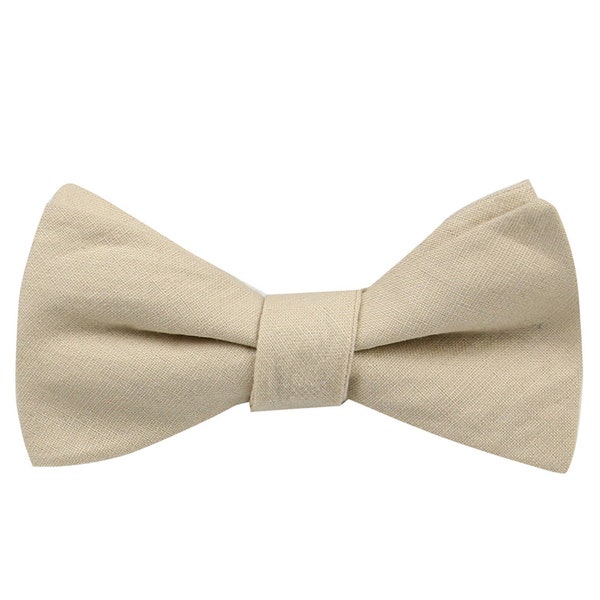 Beige Bow Tie - Etsy