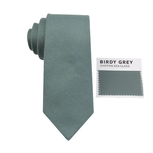 Sea Glass Wool Ties. Mens Sea Glass Tie. Sea Glass Wedding Tie. Birdy Grey Sea Glass Dress Color. Deep Sea Green Neckties for men and Kid