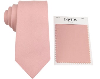 Ballet Wool Ties. Ballet Pink Ties for Men for Wedding. David's Bridal Ballet Dress Color. Ballet Pink Neckties for Men and Kid. Tweed Tie.