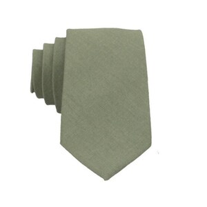 Sage Green Ties. Sage Green Linen Neckties. Sage Green Wedding Ties. Groomsmen Ties. Moss Green Neckties.