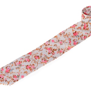 Morning Glory Floral Tie.Necktie pour Wedding.Tie pour Men.Wedding Gifts.Gift pour lui.