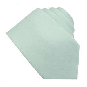 Mint Wool Ties. Mens Mint Green Tie. Light Mint Green Wedding Tie. Mint Neckties for Men and Kid. Tweed