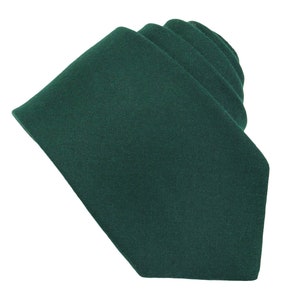 Juniper Wool Ties. Mens Juniper Tie. Juniper Wedding Tie. Forest Green Neckties for Men and Kid.