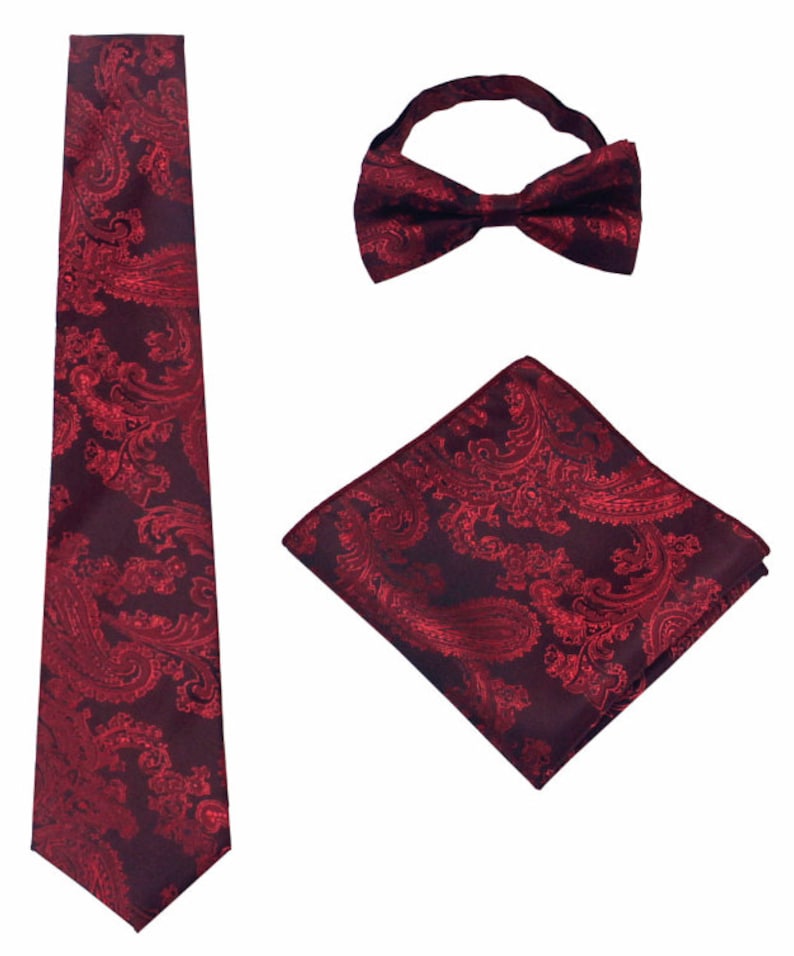 burgundy neck ties