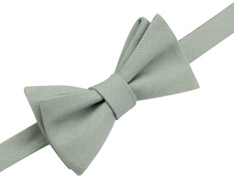 Dusty Sage Bow Ties. Dusty Sage Green Bow Ties. Dusty Mint Bowtie. Dusty Sage Bow Ties for Wedding. Dusty Sage Bowtie for Men and Kid