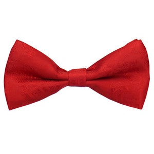 Rode Paisley strikjes. Rode strikjes bruiloft Bowtie. Groomsmen Bowtie