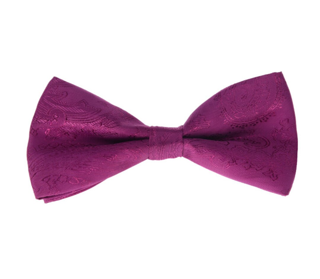 Deep Lilac Paisley Bow Ties.deep Lilac Silk Bow Ties. Bow Ties - Etsy