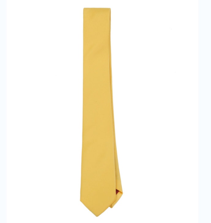 Lemon Yellow Ties. Silk Skinny Ties. Lemon Yellow Wedding - Etsy