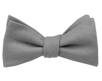 Gray cheap bow tie