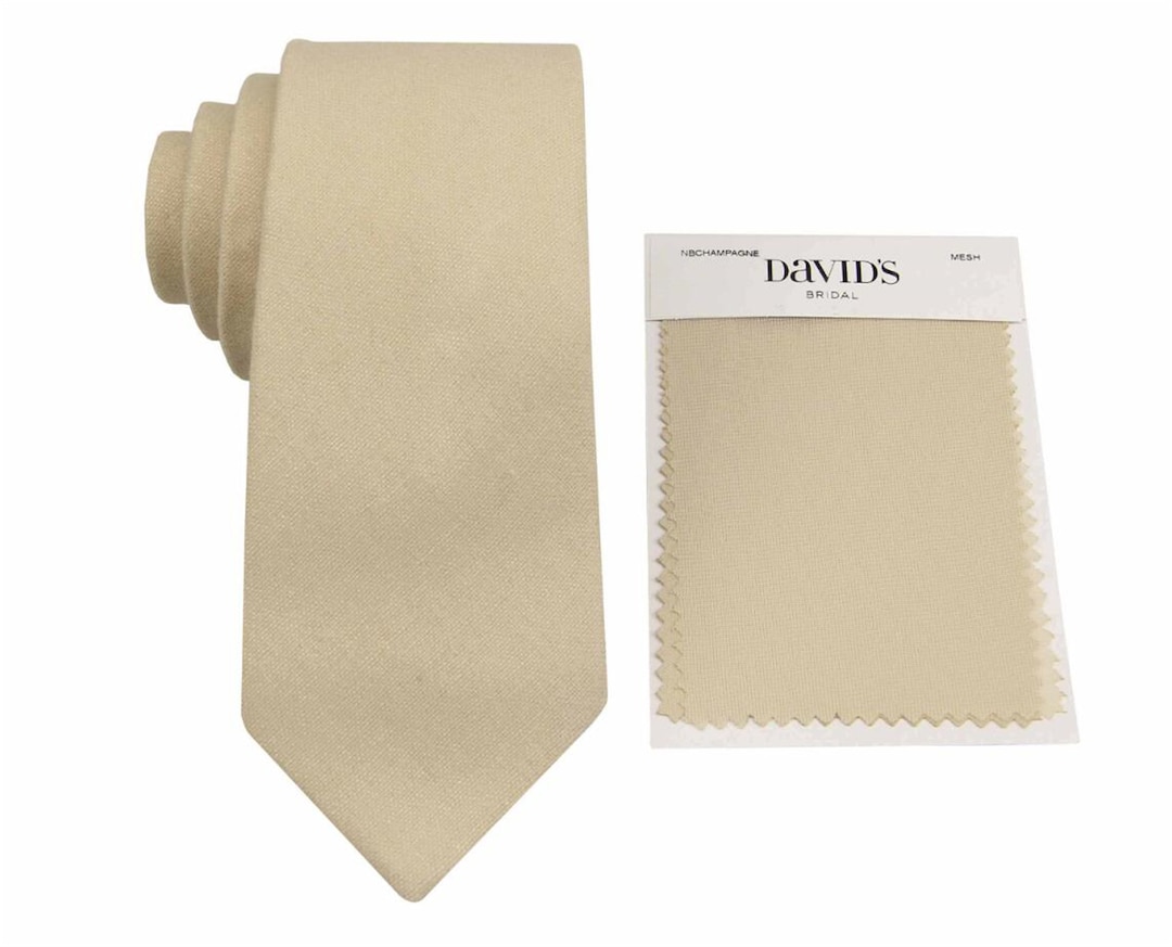champagne mens tie
