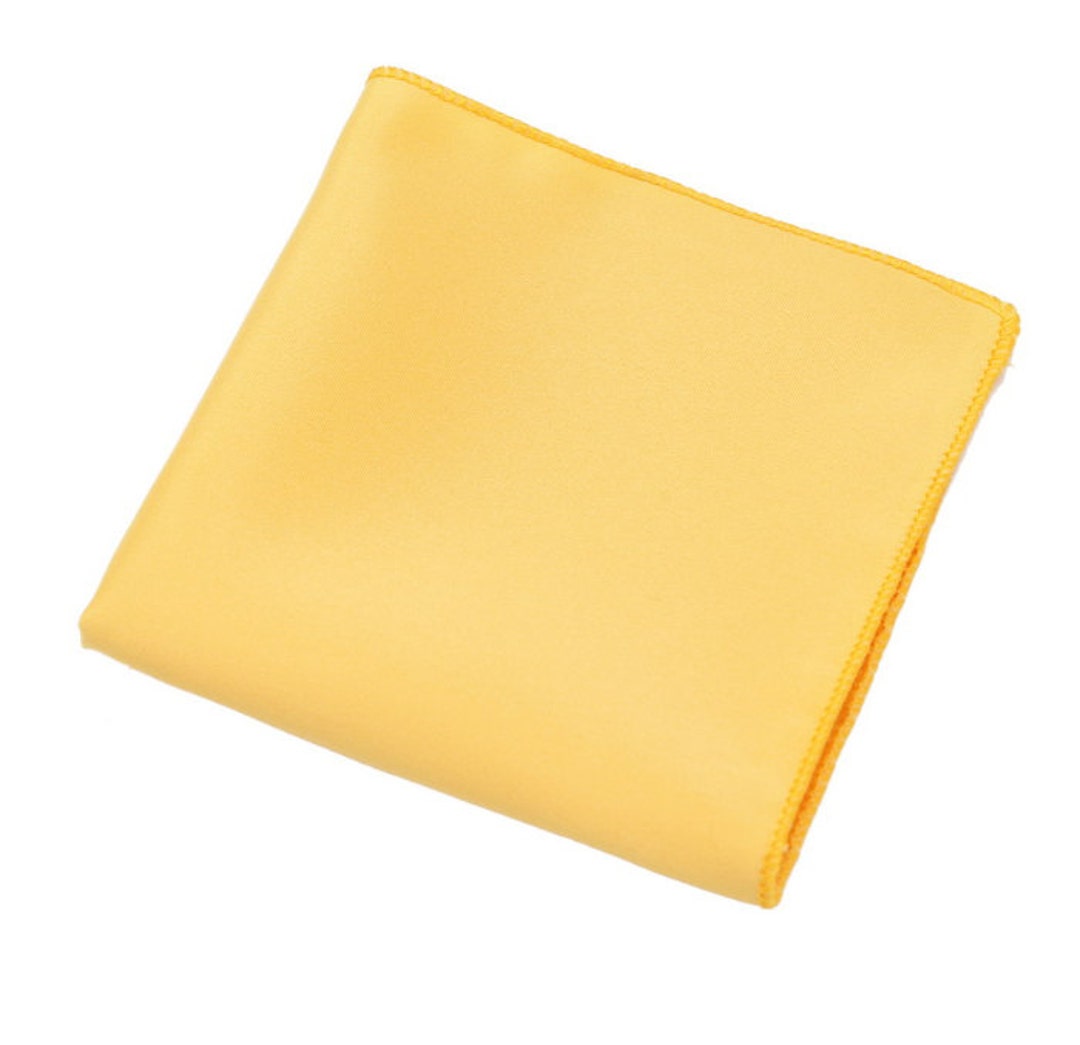 Lemon Yellow Pocket Square. Mens Pocket Square.yellow Wedding Etsy