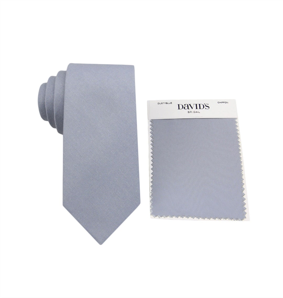 dusty blue wedding tie