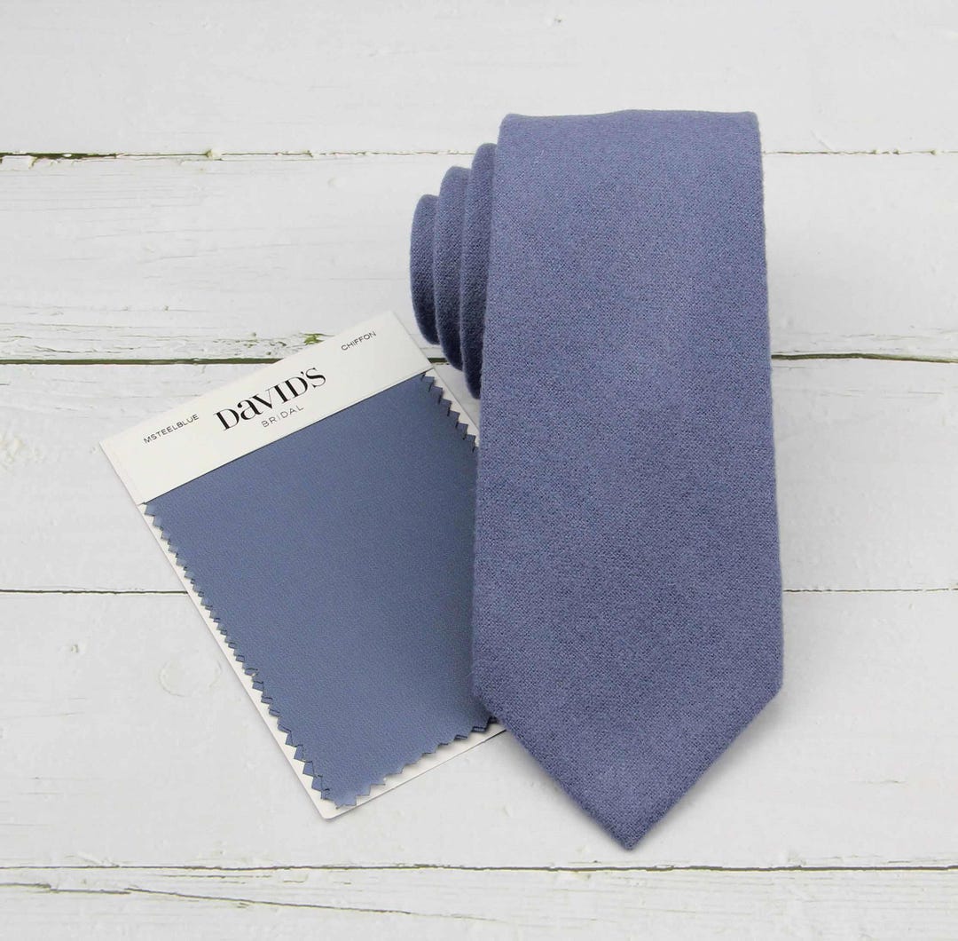 Light Blue Pryton Wool Tie