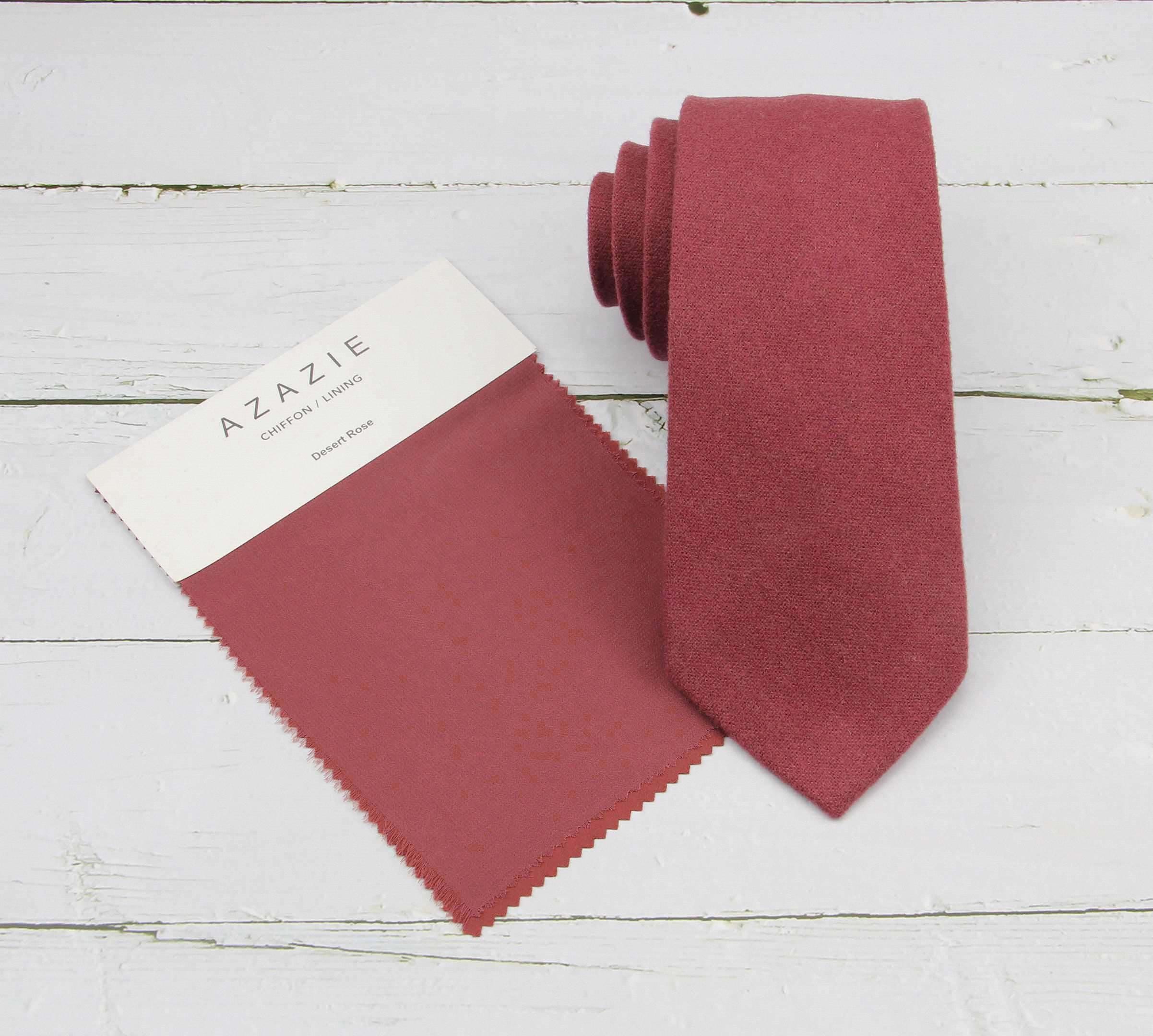 azazie desert rose tie