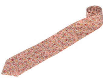 Milos Floral Necktie.Liberty of London Tie.Mens Wedding Tie.Novelty Tie.Mens Gifts.