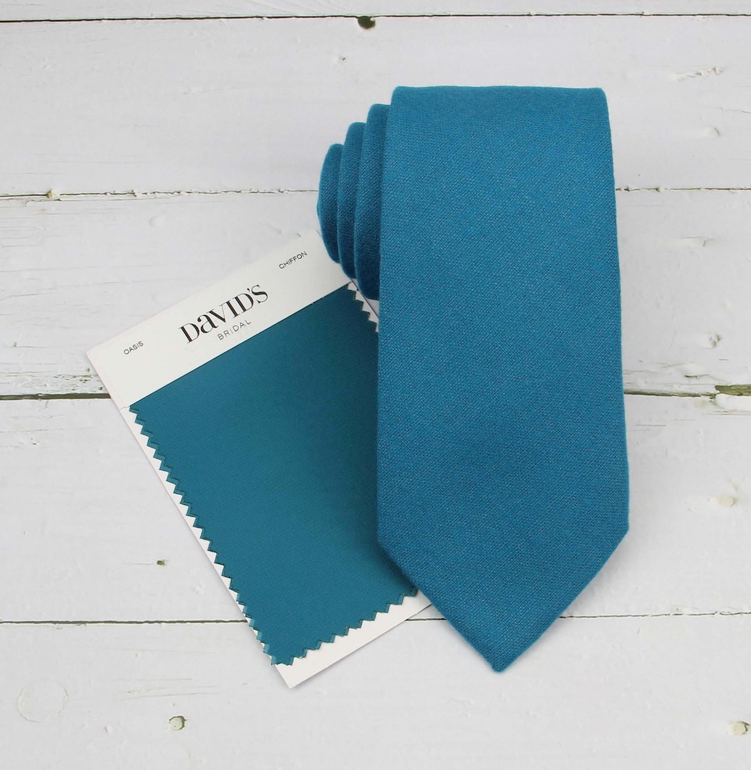 Oasis Wool Ties. Mens Oasis Tie. Peacock Wedding Tie. Peacock Color ...