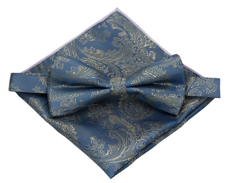 Royal Blue Paisley Pocket Square.Royal Blue Wedding Pocket Square.Silk handkerchief 10x 10